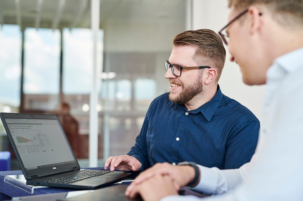 Zusammenarbeit am d.velop Standort in Bocholt.